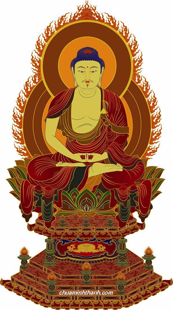 Hình Ảnh Tôn Tượng Đức Phật A Di Đà do Đại Đức Thích Đồng Pháp đồ họa